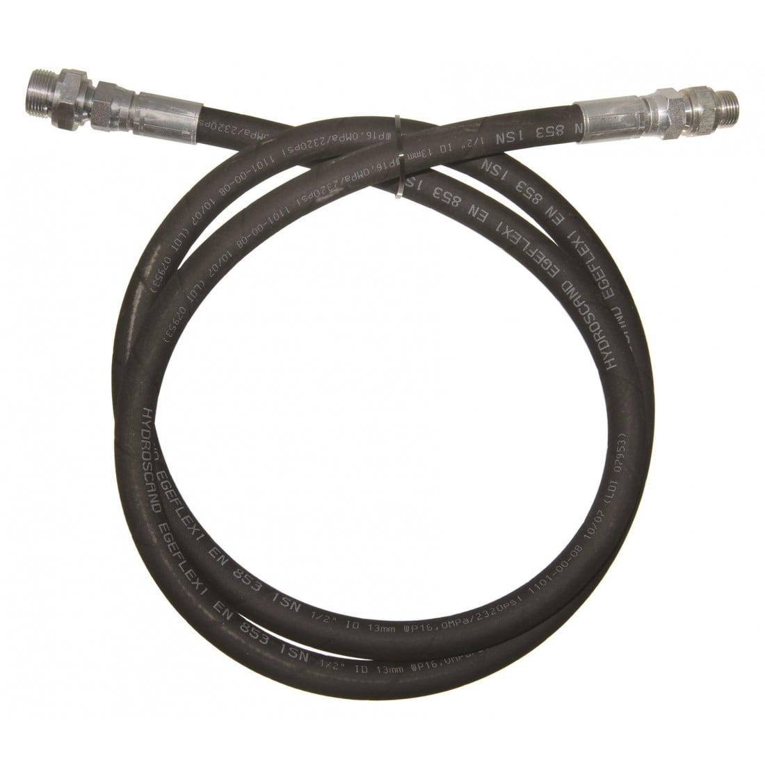 Hose Oil 8M x 1/2" G3/4"(m)/G1/2"(f) - G1/2"(f/m) (16745, EUROLUBE EQUIPMENT)