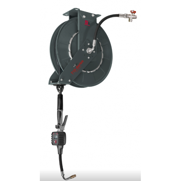 T15 Hose Reel kit Oil - 15mx1/2" with digital meter (317-06, EUROLUBE EQUIPMENT)