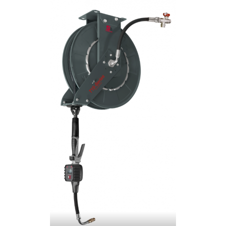 T15 Hose Reel kit Oil - 15mx1/2" with digital meter (317-06, EUROLUBE EQUIPMENT)