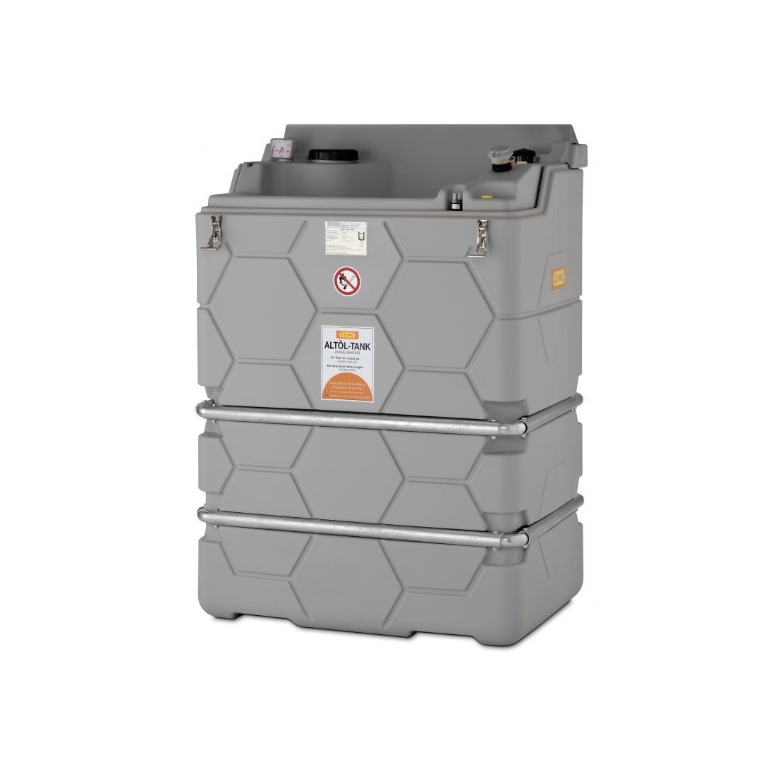 Capacity for used oil 1,000 l CUBE-Waste oil tank Outdoor Cemo (10480)