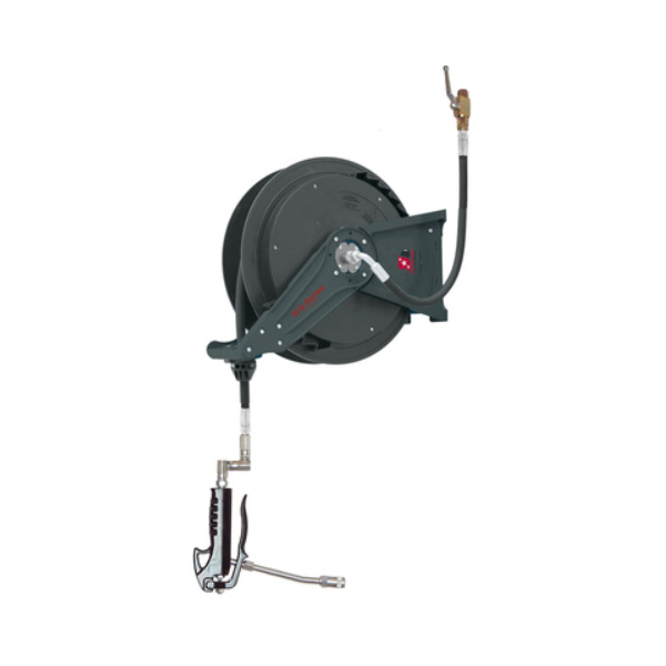 Reel for supply of consistent grease open type with gun EUROLUBE (327-12, EUROLUBE EQUIPMENT)