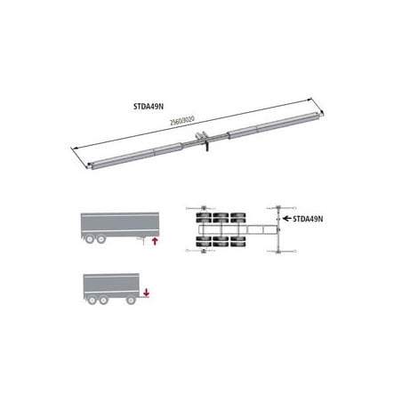 Device for truck trailer alignment Suitable, RAVAGLIOLI (STDA49N)