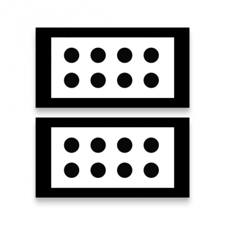 Pair of 360° camera calibration mats for MITSUBISHI, NISSAN, MAZDA, 3909445, TEXA
