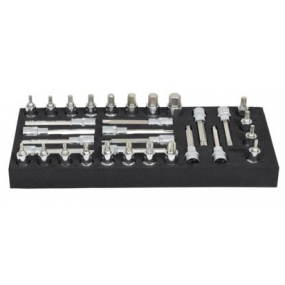 1/2 raktų su terkšle komplektas, KS Tools, 818.1305