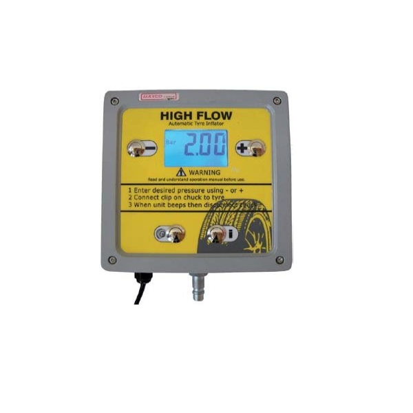 Tire inflator with digital pressure gauge, SPIN (03.000.40, SPIN)