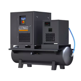 Spiralinis kompresorius, su rinktuvu 250l ir sausintuvu SLRTG 7,5 COMBO WALTERS (SLRTG 7.5 COMBO 8bar 250l)