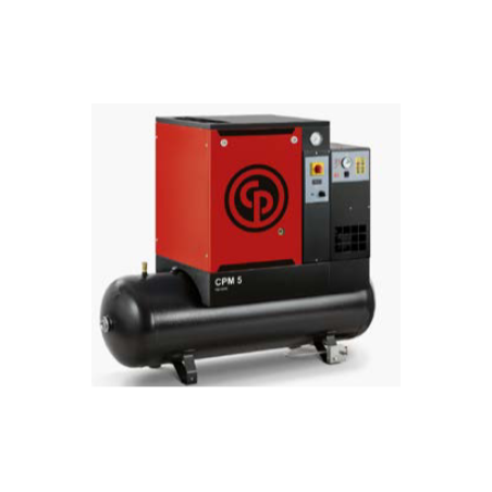 Sraigtinis oro kompresorius su oro džiovintuvu ir 200 l rinktuvu CPM 9 200L D 8, Chicago Pneumatic (4152054432, CHICAGO PNEUMATI