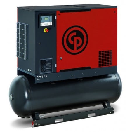 Screw inverter air compressor with collector and dryer CPVSD 20 270 D, CHICAGO PNEUMATIC (4152018557, CHICAGO PNEUMATIC)