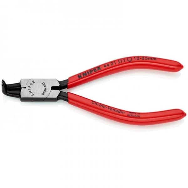 Replės vidiniams fiksavimo žiedams lenktos 90° 10-25mm (44 21 J11, KNIPEX)