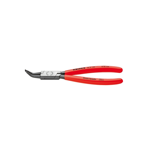 Replės vidiniams fiksavimo žiedams lenktos 45° 19-60mm (44 31 J22, KNIPEX)