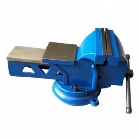 Steel rotary vise with anvil
