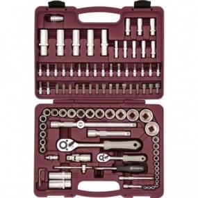 Įrankių komplektas 1/4" 1/2" DR, 94 vnt., UTS0094, THORVIK