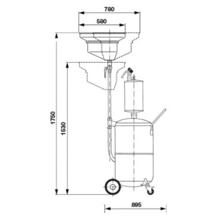 Waste oil collection tank, RAASM (44085, RAASM)
