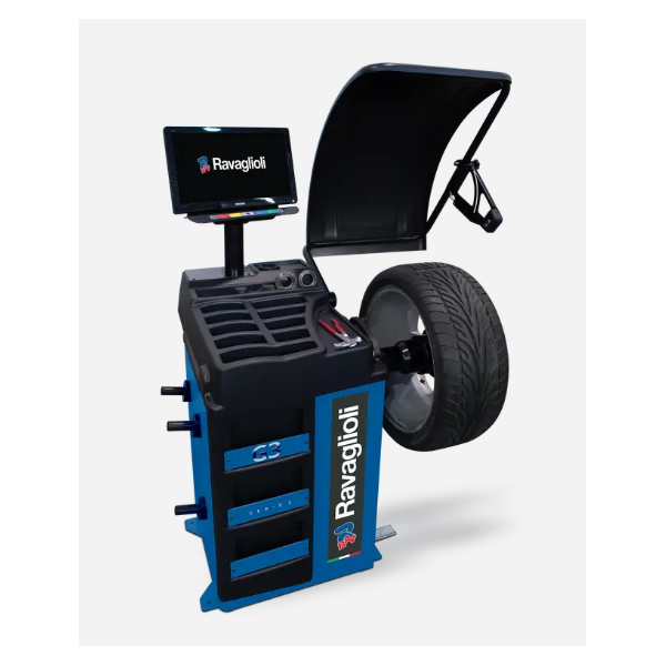 Electronic wheel balancer with microprocessor, GP3.150WS, RAVAGLIOLI (RAV.G3150.201386)