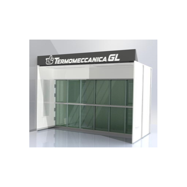 ATVIRO TIPO DAŽYMO SIENELĖ SU ORO NUTRAUKIMO AGREGATU MINI 5x3x2.5 TERMOMECCANICA (SPRAYBOOTH MINI 5X3X2.5)