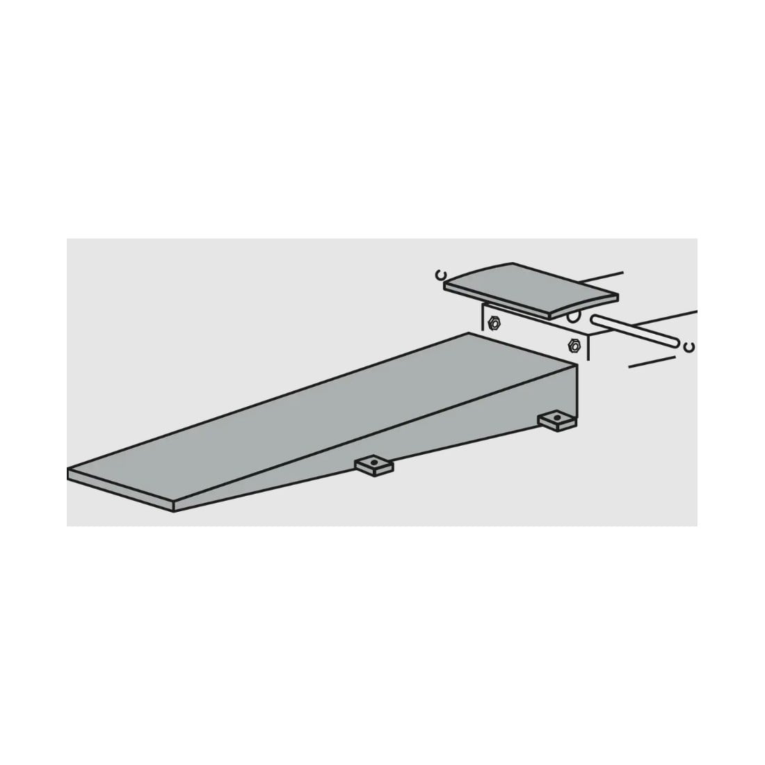 Floor installation kit floor ramps: 2950mm, RAVAGLIOLI (S800A12)