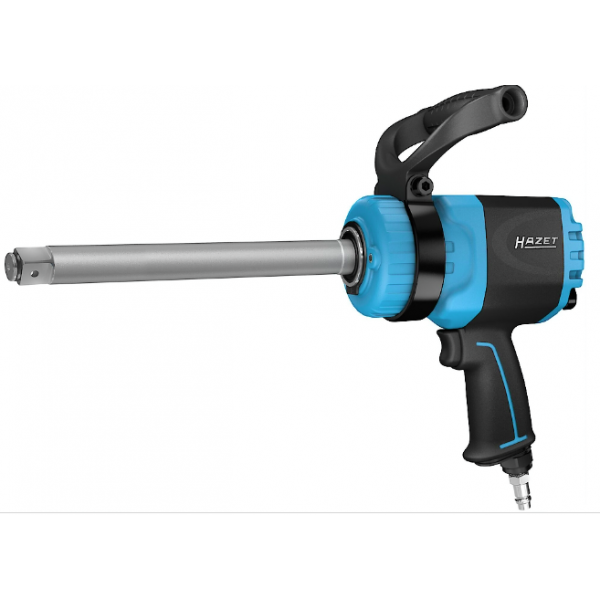 1" Twin Turbo Pneumatic Impact Wrench with Long Spindle (9014LGTT, HAZET)