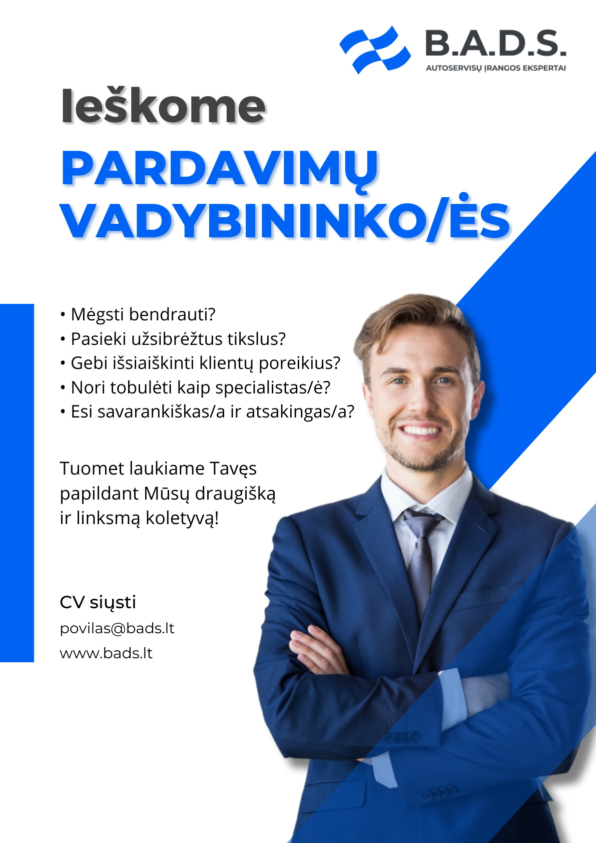 Vadybininko darbas
