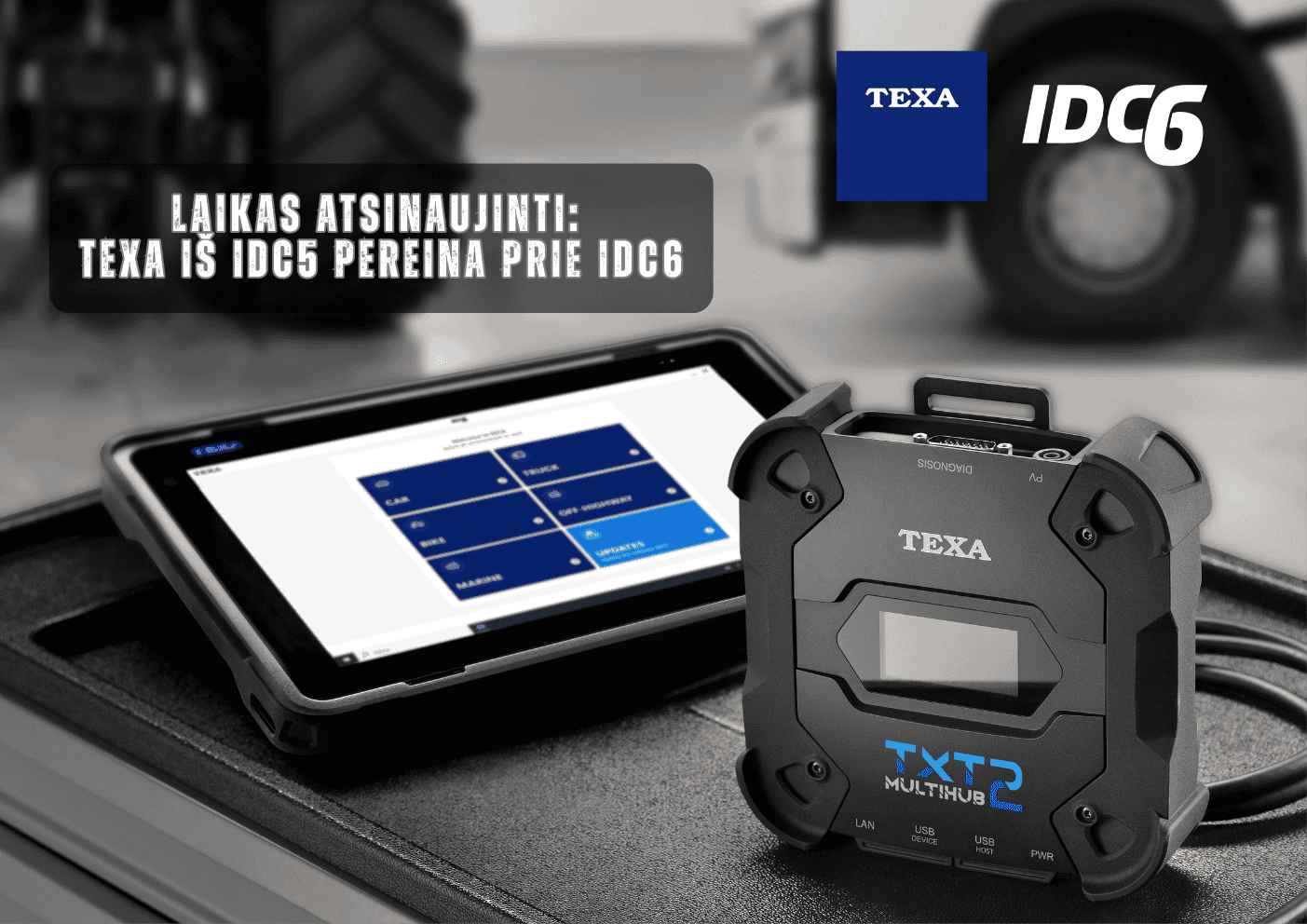 Texa iš idc5 į idc6 