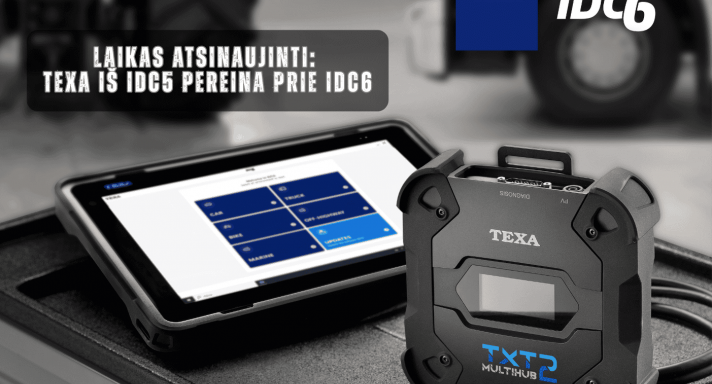 TEXA IDC6 diagnostika | Perėjimas iš IDC5