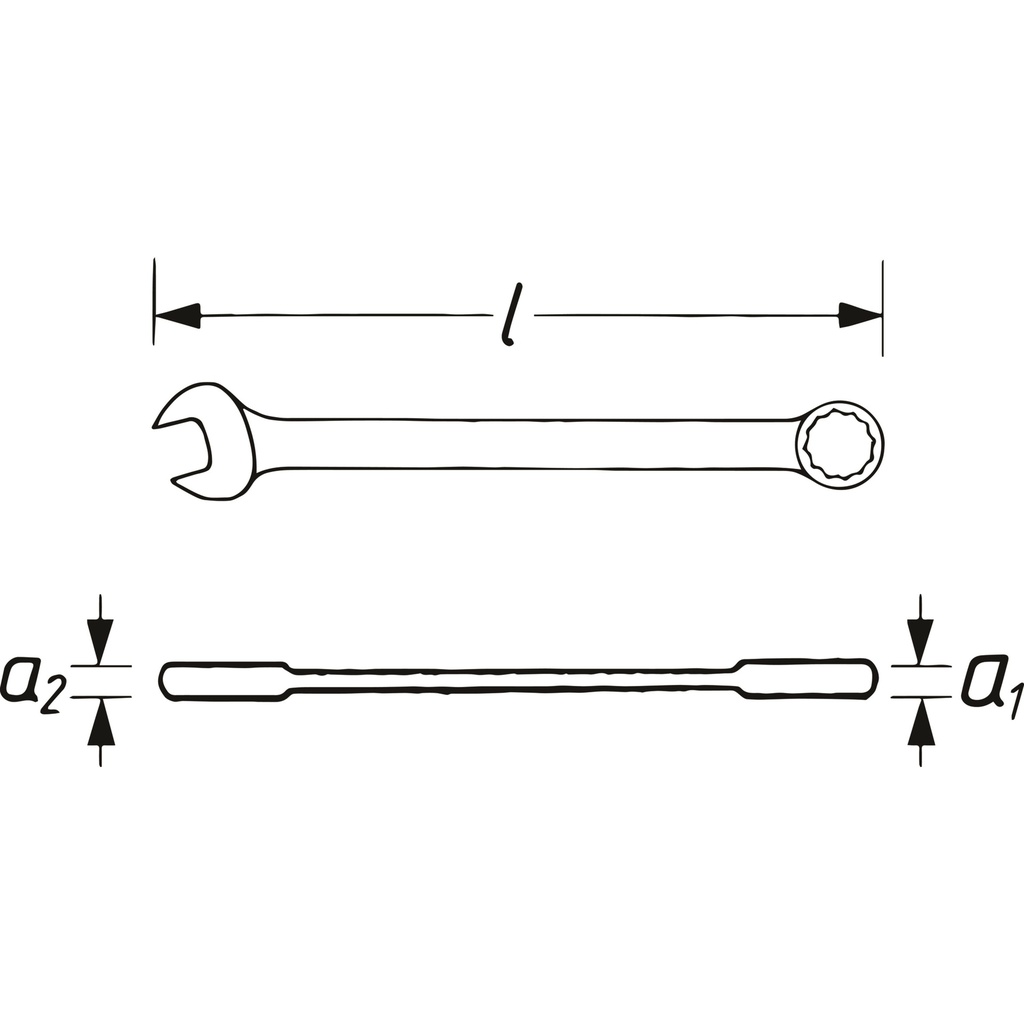 Ratcheting combination wrench ∙ long V10 (2)