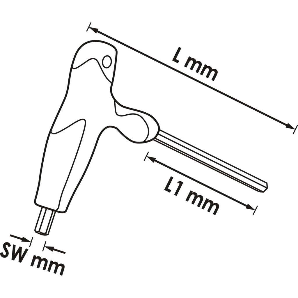 Screwdriver ∙ T-handle V2504, VIGOR (2)