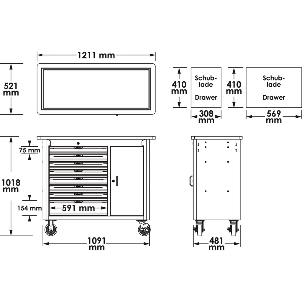 Work bench ∙ Series L V4813/NKW, VIGOR (2)
