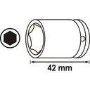 Impact wrench socket ∙ short V5550S-15,  (2)