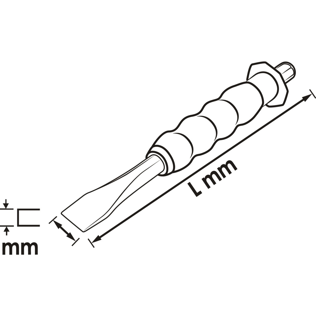 Flat chisel V6220-20, VIGOR (2)