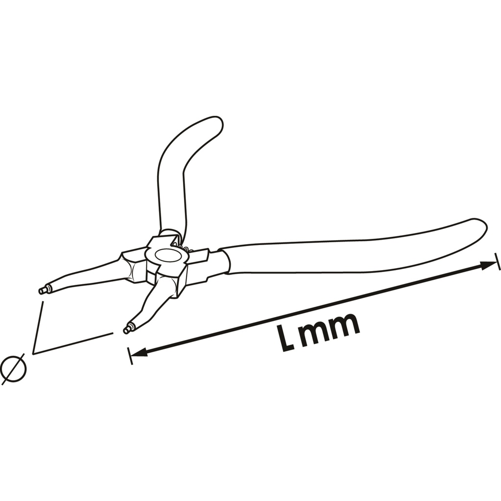 Circlip pliers V6510C-19, VIGOR (2)
