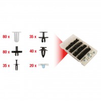 Trim clip assortment for BMW, 290 pcs. (420.0050, KS TOOLS)