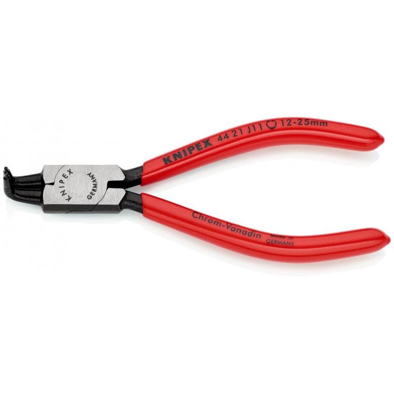 Replės vidiniams fiksavimo žiedams lenktos 90° 10-25mm (44 21 J11, KNIPEX)