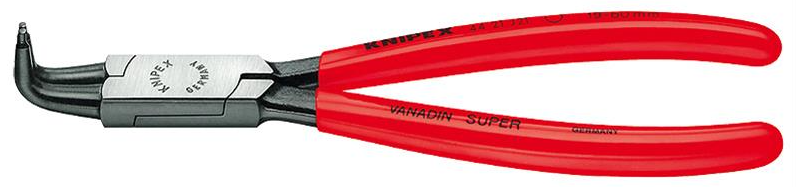 Replės vidiniams fiksavimo žiedams lenktos 90° 85-140mm (44 21 J41, KNIPEX)