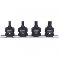 1/2″ Impact bit socket set, hex, short, 4 pcs (515.1103, KS TOOLS)