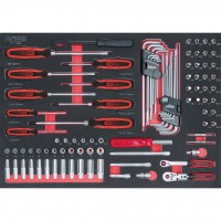 SCS 1/4" Socket Set, 95 pcs, in 1/1 System Insert (711.1095, KS TOOLS)