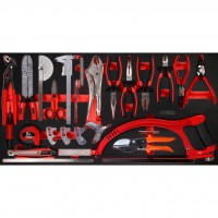 Pliers and measuring tool set in foam insert, 39 pcs (813.0030, KS TOOLS)