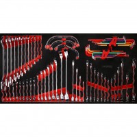 Spanner set in foam insert, 68 pcs (813.0068, KS TOOLS)