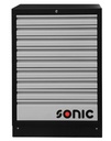 Tool cabinet with 9 drawers, without worktop, 674 mm (47280, SONIC)