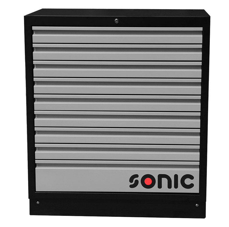 Tool cabinet with 9 drawers, without worktop, 845 mm (47296, SONIC)