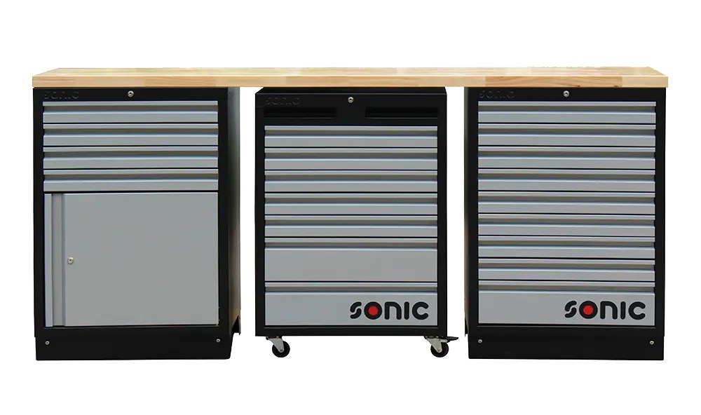 Darbastalis su mediniu stalviršiu ir galine sienele (4731515, SONIC)