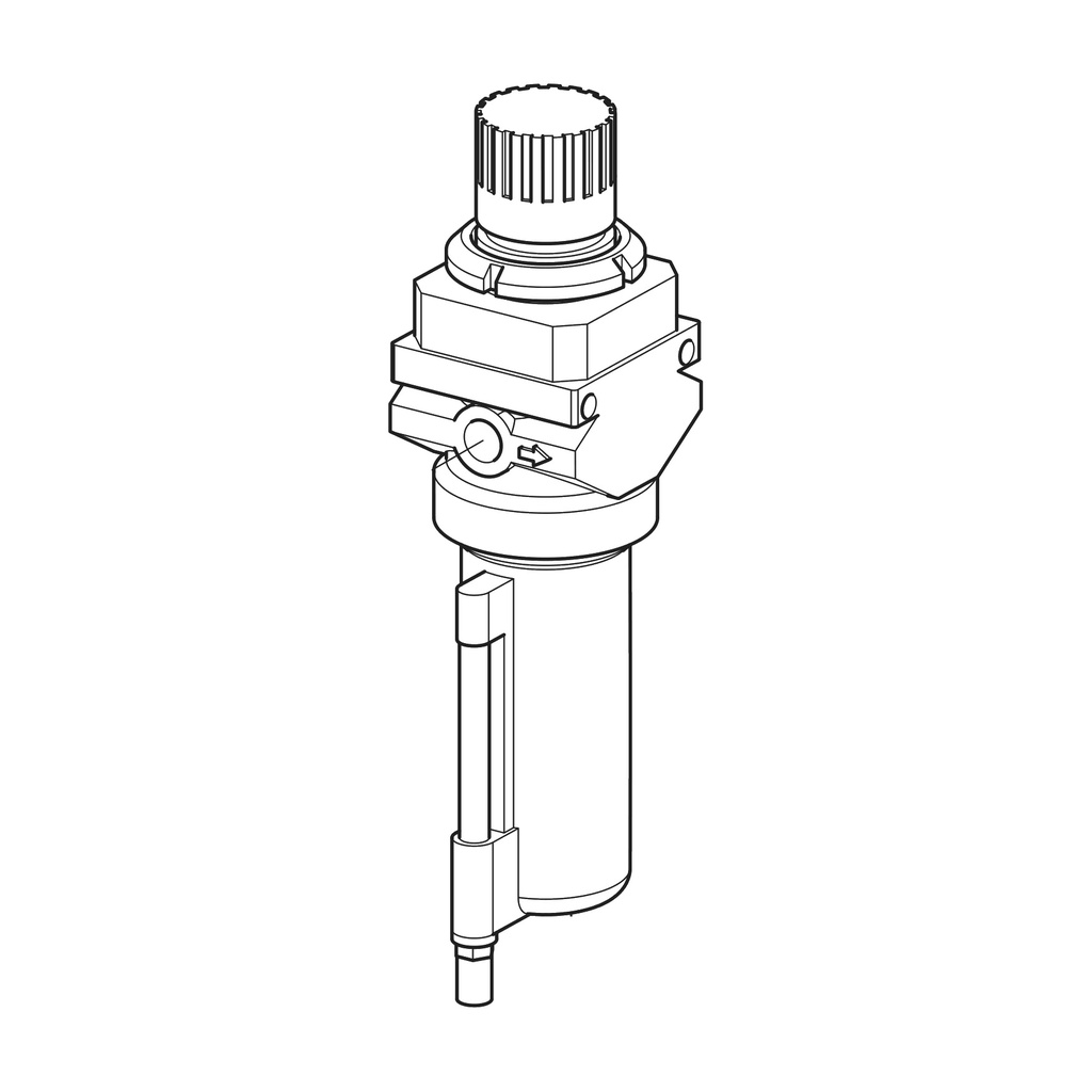 Gaisa filtrs FRP 1/4 collas (B0140000, RAVAGLIOLI)