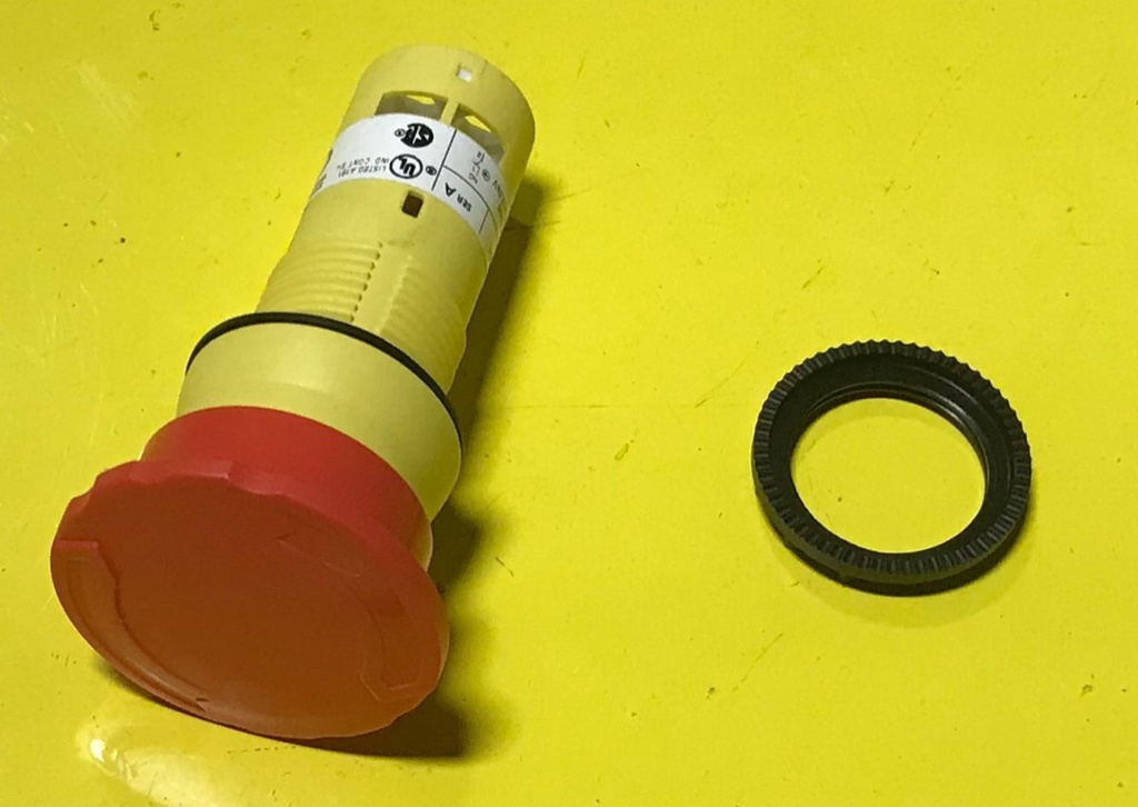 Emergency stop switch Hydrolift, UK CE4T-10R01 (FA7962, RAVAGLIOLI)