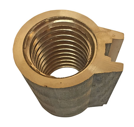 Long safety nut P6 LH (047218340, RAVAGLIOLI)