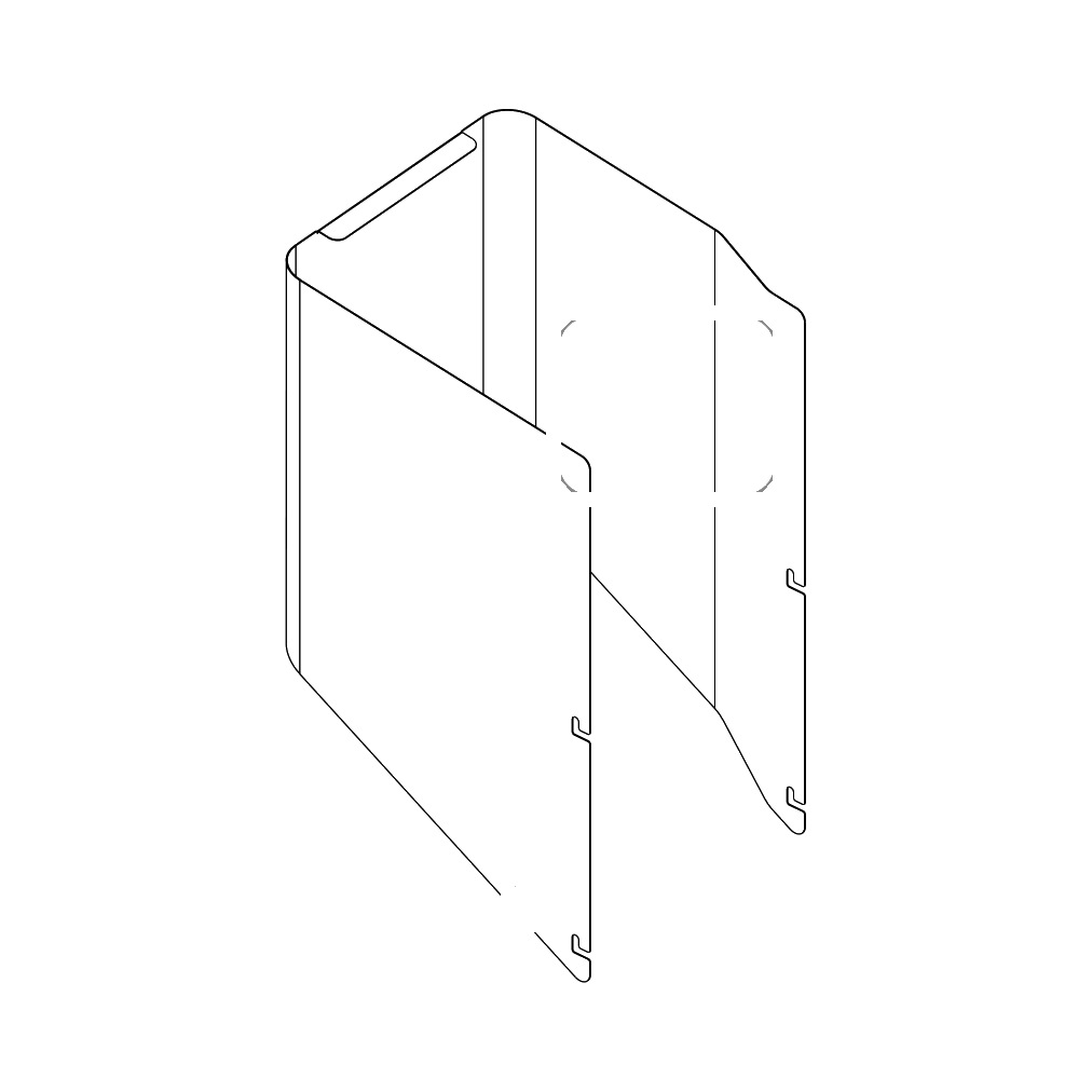 Front left cover, painted (0473189000, RAVAGLIOLI)