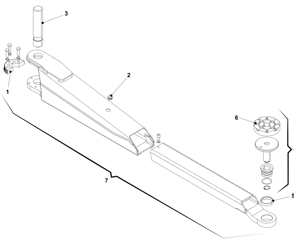 Lift long arm, KPS32 (047490050, RAVAGLIOLI)