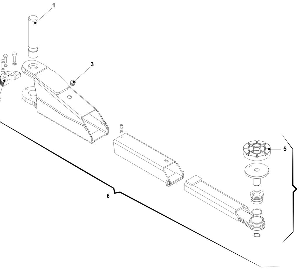 Lift short arm, KPE32 (047490090, RAVAGLIOLI)