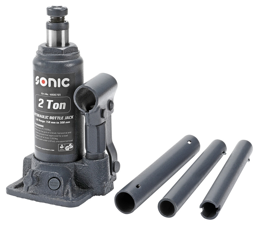 Sonic Bottle Jack 2000kg 158-308mm Steel (4800701, SONIC)