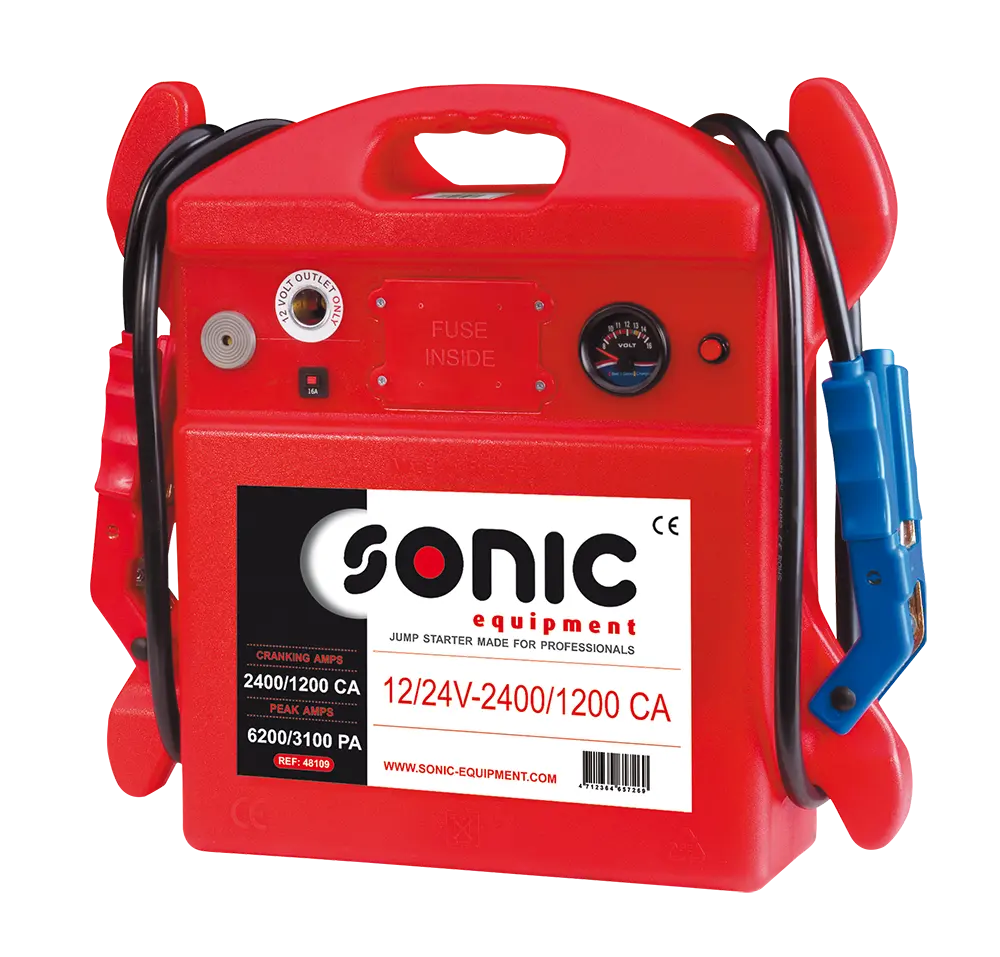 Battery jump starter 12/24V 2400-1200CA (48109, SONIC)