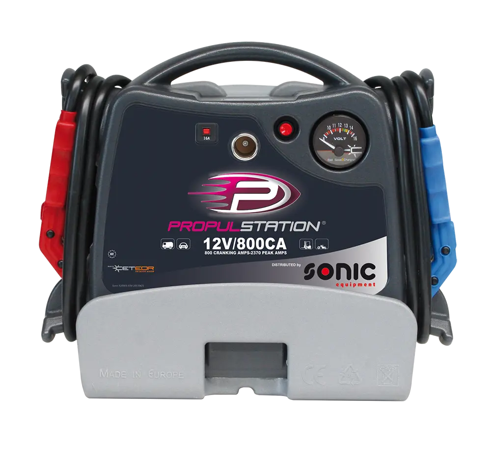 Akumulatoru palaidējs DC 12V 800CA ar uzlādes staciju (48114, SONIC)