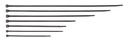 Kabelių sąvaržos 4,8x370 mm, 100 vnt. (4821517, SONIC)